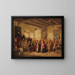 pratico del coro di bambini - Hubert Salentin — quadro incorniciato alla parete