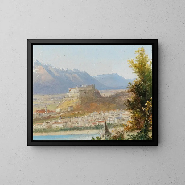 Fortezza di Hohensalzburg - Hubert Sattler — quadro incorniciato alla parete