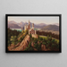 Neuschwanstein Painting - Hubert Sattler — framed artwork on a wall