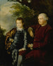 Portrait eines Gentlemans und eines Jungen in einer Landschaft - Hugh Barron — Ansicht des Kunstwerks
