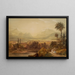 Vue de Thèbes - Hugh William Williams — gerahmtes Bild an der Wand