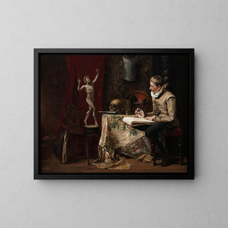 Hugo Birger - The Artists Studio with Selfportrait.webp