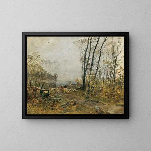 Nähe von Klosterneuburg - Hugo Charlemont — gerahmtes Bild an der Wand