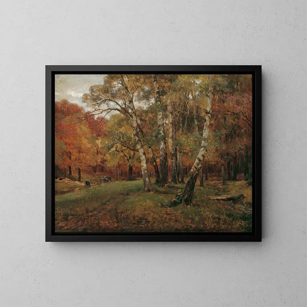 Die Ruine Starhemberg im Piestingtal - Hugo Charlemont — gerahmtes Bild an der Wand