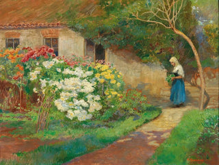 Bauernhof-Garten - Hugo Charlemont — Ansicht des Kunstwerks