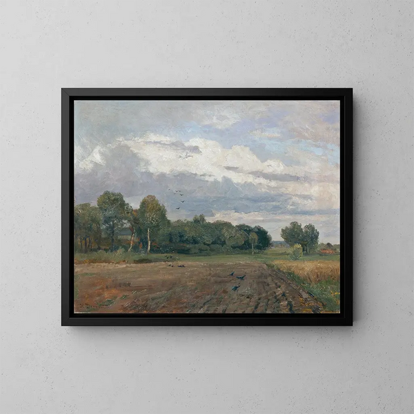 Nordisches Landschaftsbild - Hugo Darnaut — gerahmtes Bild an der Wand