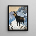 Chamois in alta montagna - Hugo Engl — quadro incorniciato alla parete