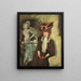 Portrait einer Dame - Hugo Freiherr von Habermann — gerahmtes Bild an der Wand