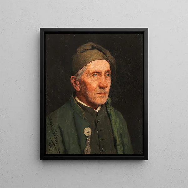 Hugo Kauffmann - Alter Bauer mit Zipfelhaube.webp