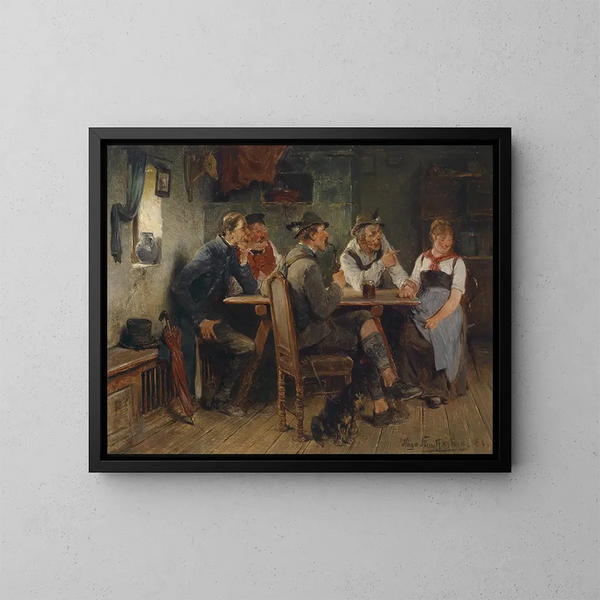 Sur le banc d'essai - Hugo Kauffmann — gerahmtes Bild an der Wand