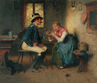 Modell mit Spucke - Hugo Kauffmann — Ansicht des Kunstwerks