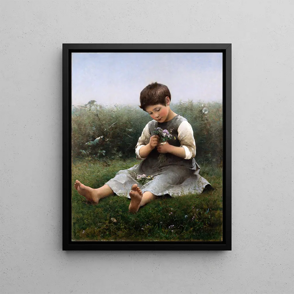 Hugo Salmson - Girl Picking Flowers.webp