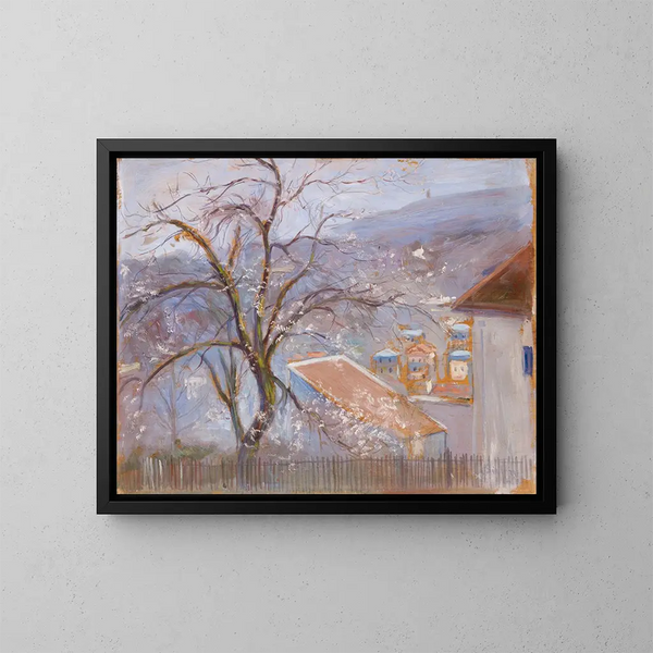 der Ufer von Paris - Hugo Simberg — gerahmtes Bild an der Wand