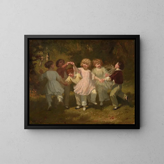 Hugues Merle - Children Playing in a Park.webp
