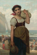 Laveuse à Étretat - Hugues Merle — Ansicht des Kunstwerks