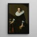 Portrait de Geertruyd Reael, épouse de Philips Denijs - Huygh Pietersz Voskuyl — quadro incorniciato alla parete