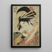Die Kurtisane Hanaogi de l'Ogiya - Ichirakutei Eisui — gerahmtes Bild an der Wand