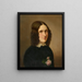 Selbstporträt - Ida Maier-Müller — gerahmtes Bild an der Wand