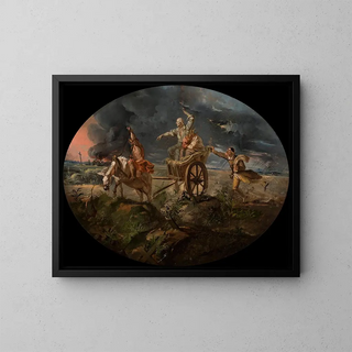 Ignacy Gierdziejewski - Symbolic scene  Poverty and misery come to see us.webp