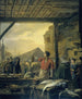 Il Mercato del Pesce di Anversa - Ignatius Josephus Van Regemorter — vista dell’opera