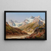 Landschaft mit Bergen in Silvretta mit Schattenspitze und Eckhorn - Ignaz Dorn — gerahmtes Bild an der Wand