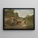 Idylle de village - Ignaz Ellminger — gerahmtes Bild an der Wand