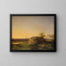 Landschaft des Abends - Ignaz Raffalt — gerahmtes Bild an der Wand