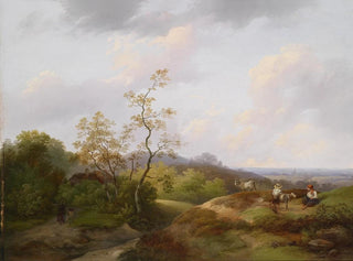 Ignaz Raffalt - Weite Landschaft mit Hirten.webp