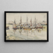 Bateaux dans le port - Igor Pčel — quadro incorniciato alla parete