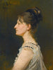 Portrait of a lady known as Maria Grigorievna Ge 1854-1932 - Ilya Efimovich Repin — artwork view