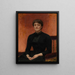 Portrait painting of Elizaveta Zvantseva - Ilya Efimovich Repin — framed artwork on a wall