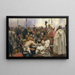 La Réponse des Cosaques zaporogues au sultan Mehmet IV - Ilya Efimovich Repin — framed artwork on a wall