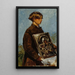 a Young boy holding a sketch of an icon - Ilya Efimovich Repin — framed artwork on a wall