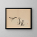 Keinen shugajō Pl46 - Imao Keinen — quadro incorniciato alla parete