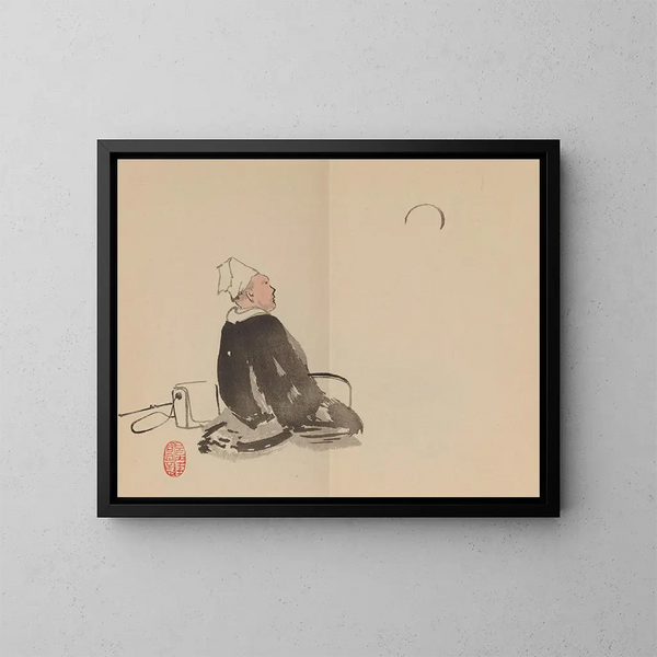 Keine im Kunstgeschichte bekannte Arbeit mit dem Titel "Keinen shugajo Pl76". - Imao Keinen — gerahmtes Bild an der Wand