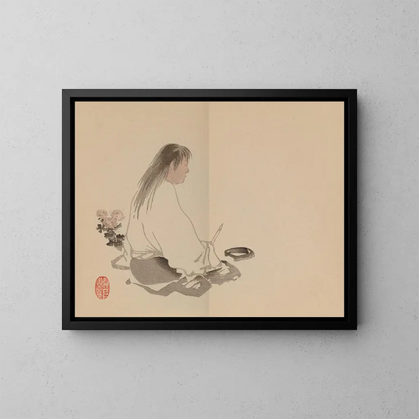 Keinen shugajō Pl79 - Imao Keinen — gerahmtes Bild an der Wand