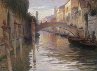Atmosphäre des Abends in Venedig - Imre Gergely — Ansicht des Kunstwerks