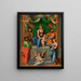 La Vergine con Bambino in trono con san Paolo, san Francesco d'Assisi, san Giuseppe e Maria Maddalena - Innocenzo da Imola — quadro incorniciato alla parete