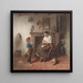 Interno con un bambino, un aquilone e una donna - Frederik Willem Zürcher — quadro incorniciato alla parete