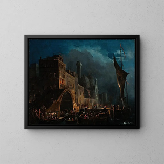 Ippolito Caffi - A Venetian Gala Night.webp