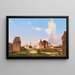 Vista del Foro Romano con l'Arco di Costantino - Ippolito Caffi — quadro incorniciato alla parete