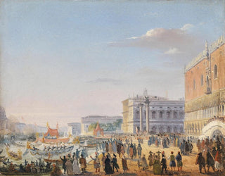 Ippolito Caffi - Ankunft Franz Joseph und Elisabeth in Venedig.webp