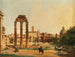 Vista del Foro Romano con il tempio di Castore e Polluce - Ippolito Caffi — vista dell’opera