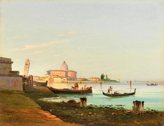 Ippolito Caffi - Venice a View of San Pietro di Castello.webp