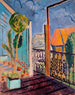 Ansicht vom Fenster des Ateliers - Isaac Grünewald — Ansicht des Kunstwerks