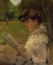 Mädchen liest - Isaac Israëls — Ansicht des Kunstwerks