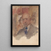 Selbstporträt von Isaac Israëls - Isaac Israëls — gerahmtes Bild an der Wand