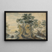 Flusslandschaft mit Haus auf einer Felseninsel - Isaac Major — gerahmtes Bild an der Wand