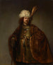 Un uomo a tre quarti con abito orientale - Isaac de Jouderville — vista dell’opera