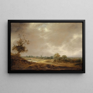 Isaac van Ostade - Landscape with Water Course and Farm.webp